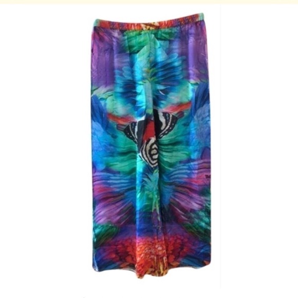 Ranees Colorful Print Pants Size XL - Picture 1 of 16